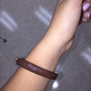 Brown bangle bracelet